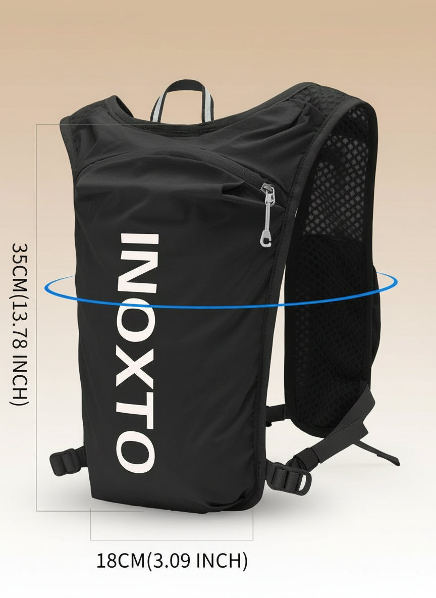 Sporty Unisex'S Zipper Pocket Sport Hydration Backpack, Road Trip Essentials, Lightweight Buckle Running Vest Bag for Hiking Outdoor Cycling Competition Marathon, Speed Bag, Gym Bag, Running Vest Backpack, Sport Bags for Women Men