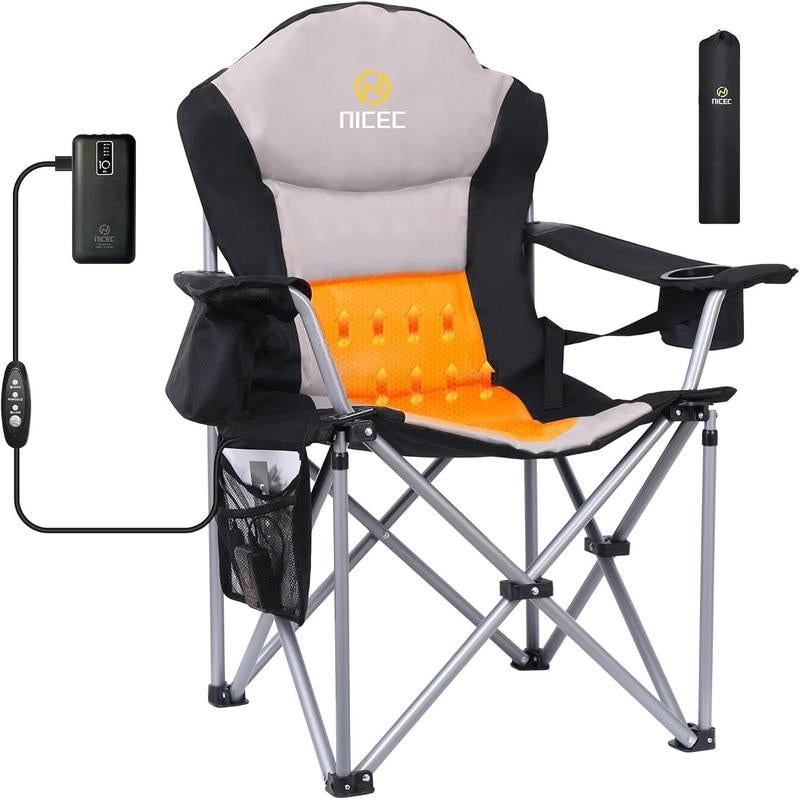 The heated camp chair 