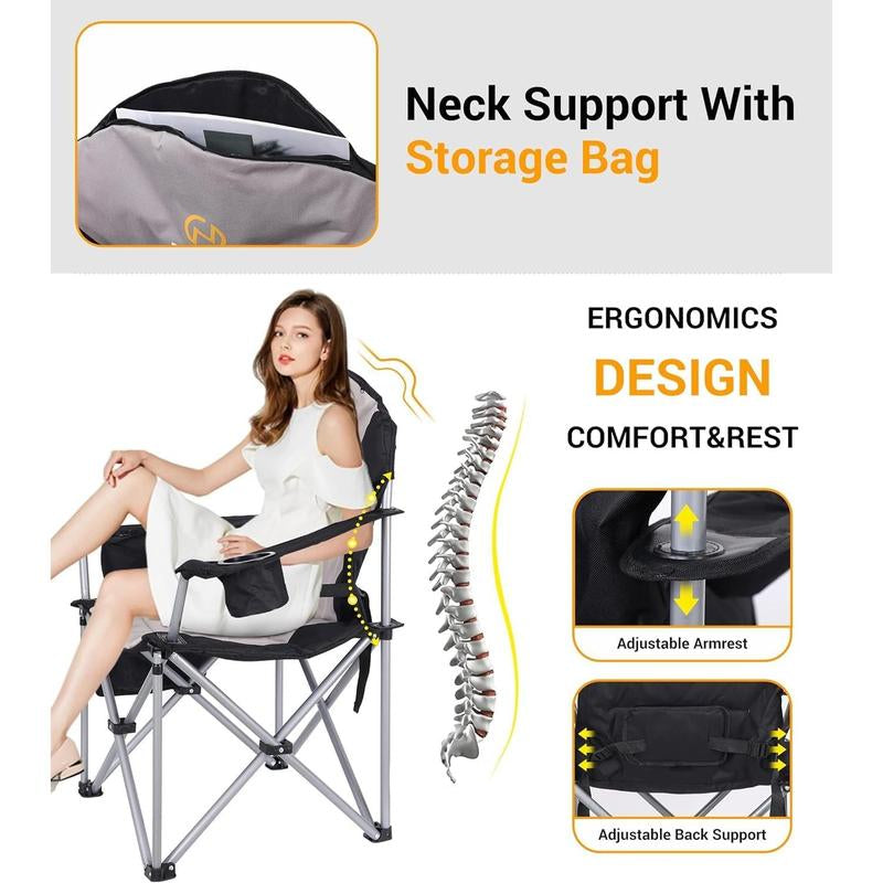 The heated camp chair 