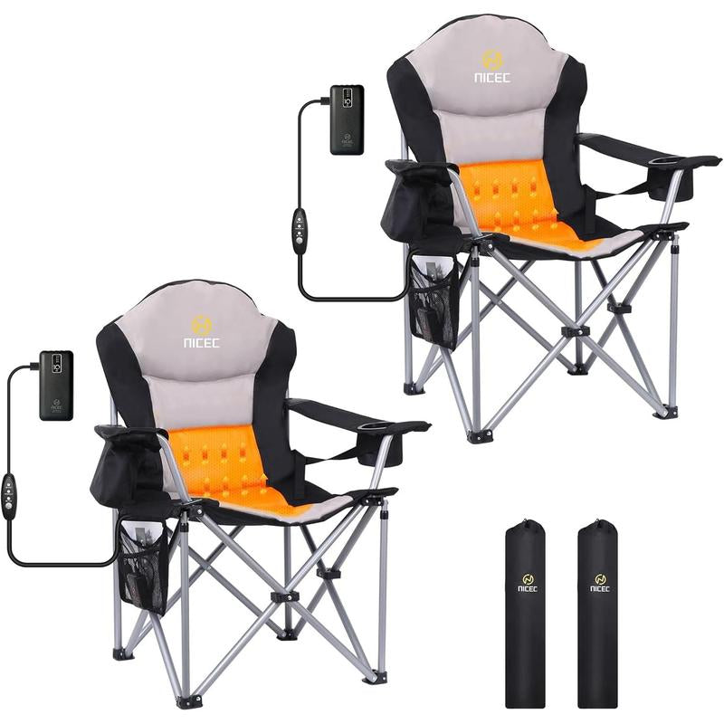 The heated camp chair 