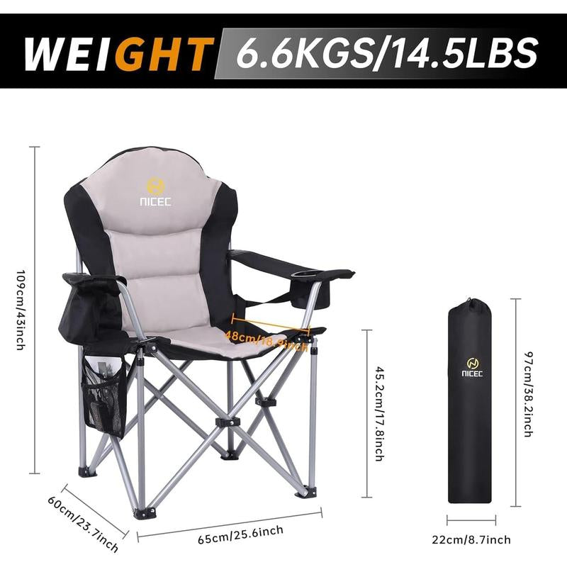 The heated camp chair 