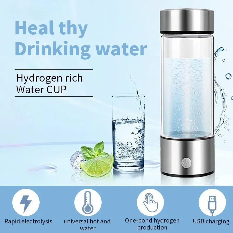 Rich Hydrogen Oxygen Water Cup H2 Inhalation Device Water Bottle 