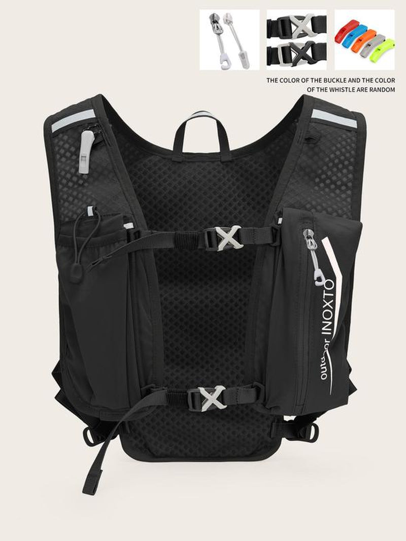 Sporty Unisex'S Zipper Pocket Sport Hydration Backpack, Road Trip Essentials, Lightweight Buckle Running Vest Bag for Hiking Outdoor Cycling Competition Marathon, Speed Bag, Gym Bag, Running Vest Backpack, Sport Bags for Women Men