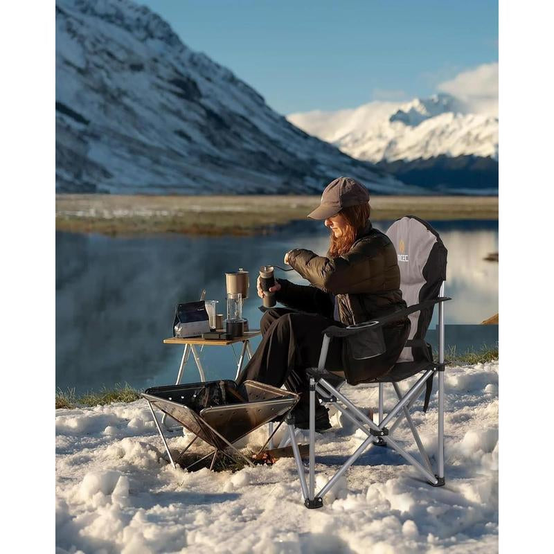 The heated camp chair 