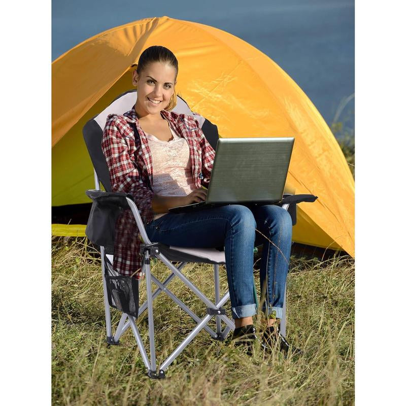 The heated camp chair 